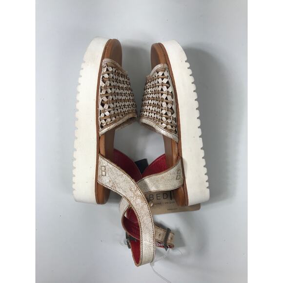 BEDSTU Brisa Sandals Leather Platform Almond Ankle Strap Shoe Handmade 8 NWT - Picture 13 of 14